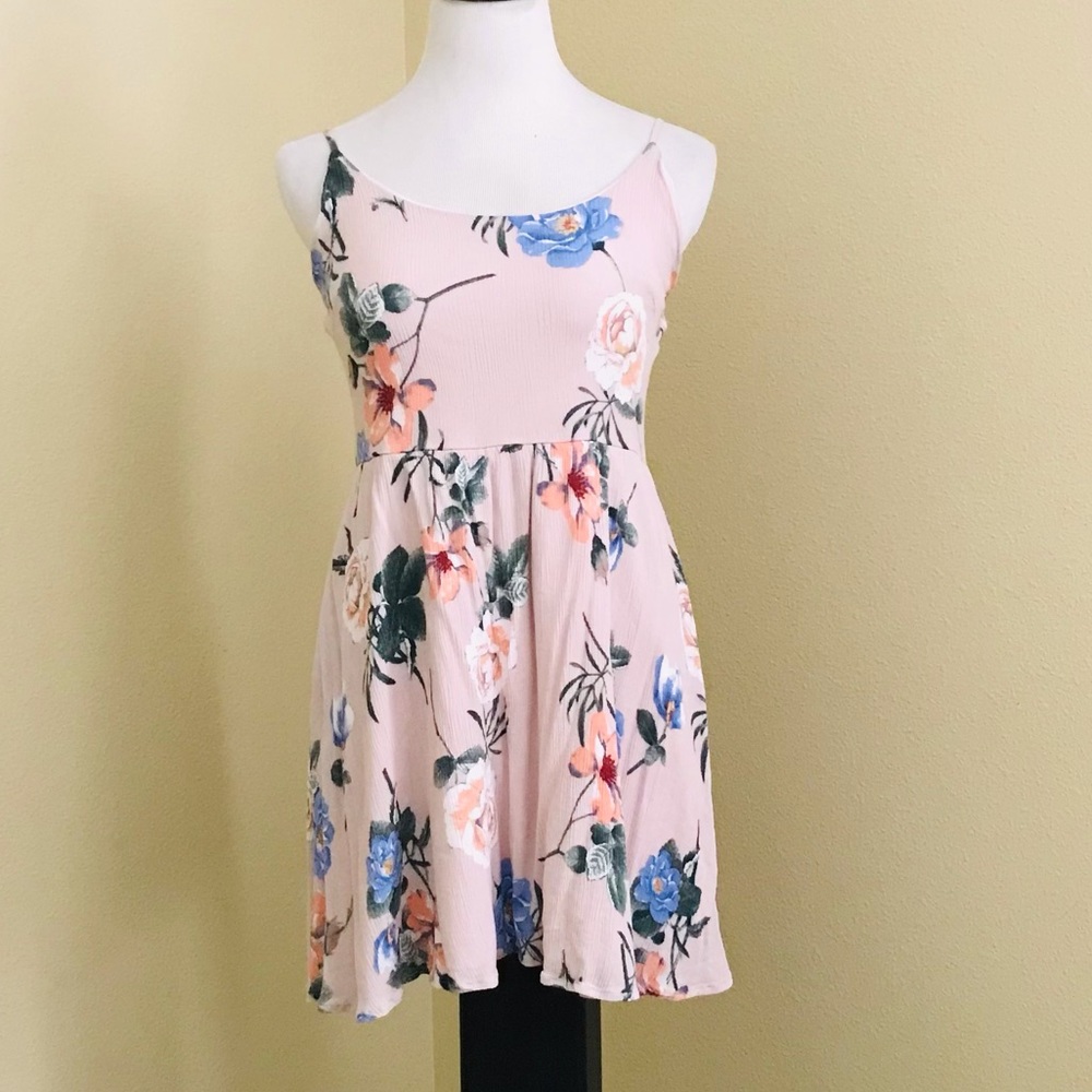 🌵 IJoah Pink Floral Babydoll Dress